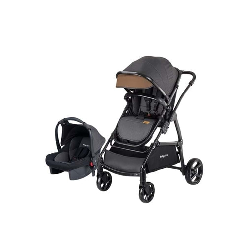 Baby Care BC-315 Safari Pro Travel Bebek Arabası & Puset Siyah (BC-315-S)