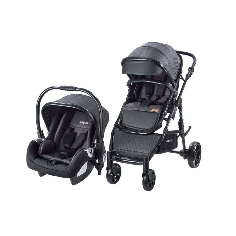 Baby care BC-340 BORA Travel Sistem Bebek Arabası Siyah (BC-340-S)