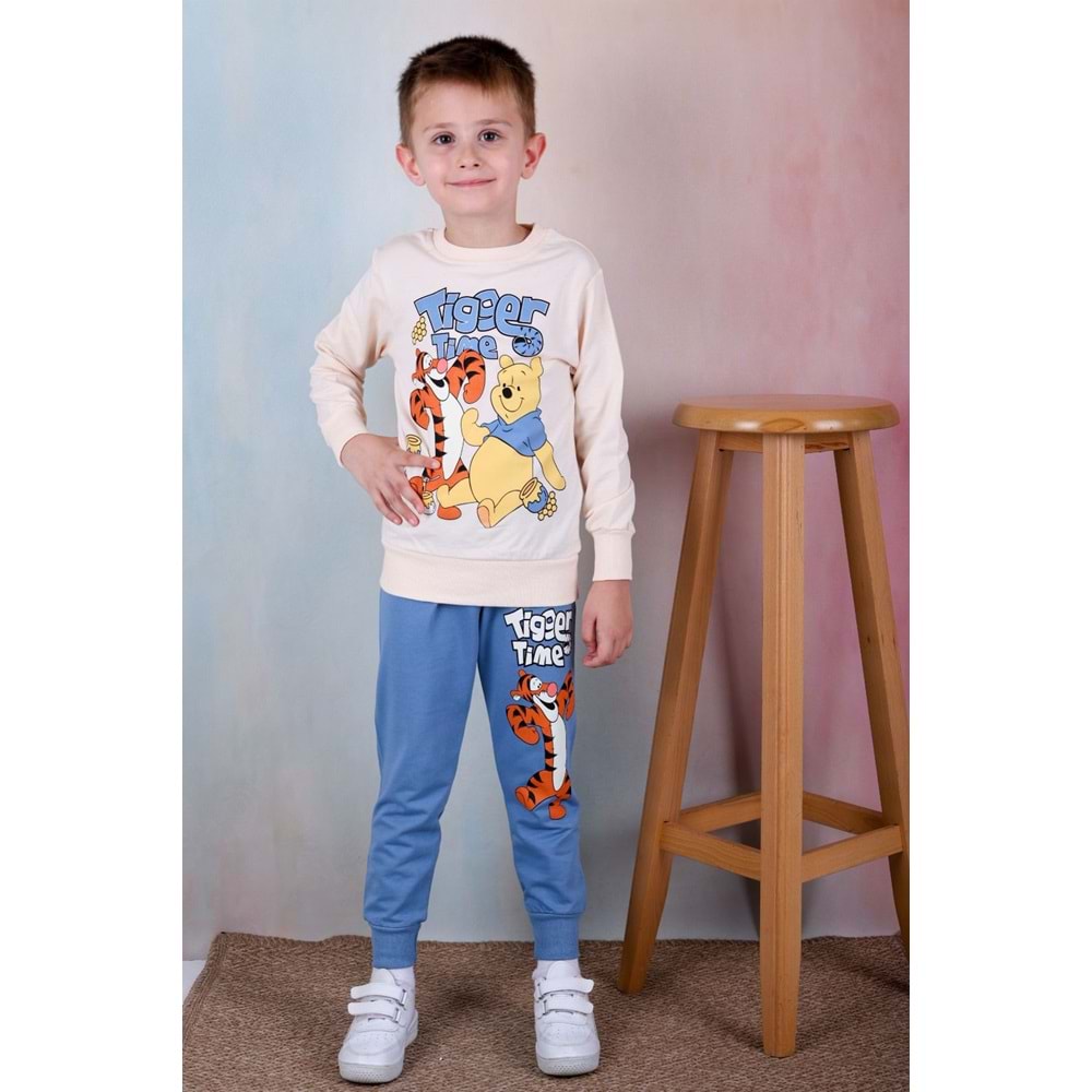 7243-2100 Poo 2li Eşofman Takım - MAVİ