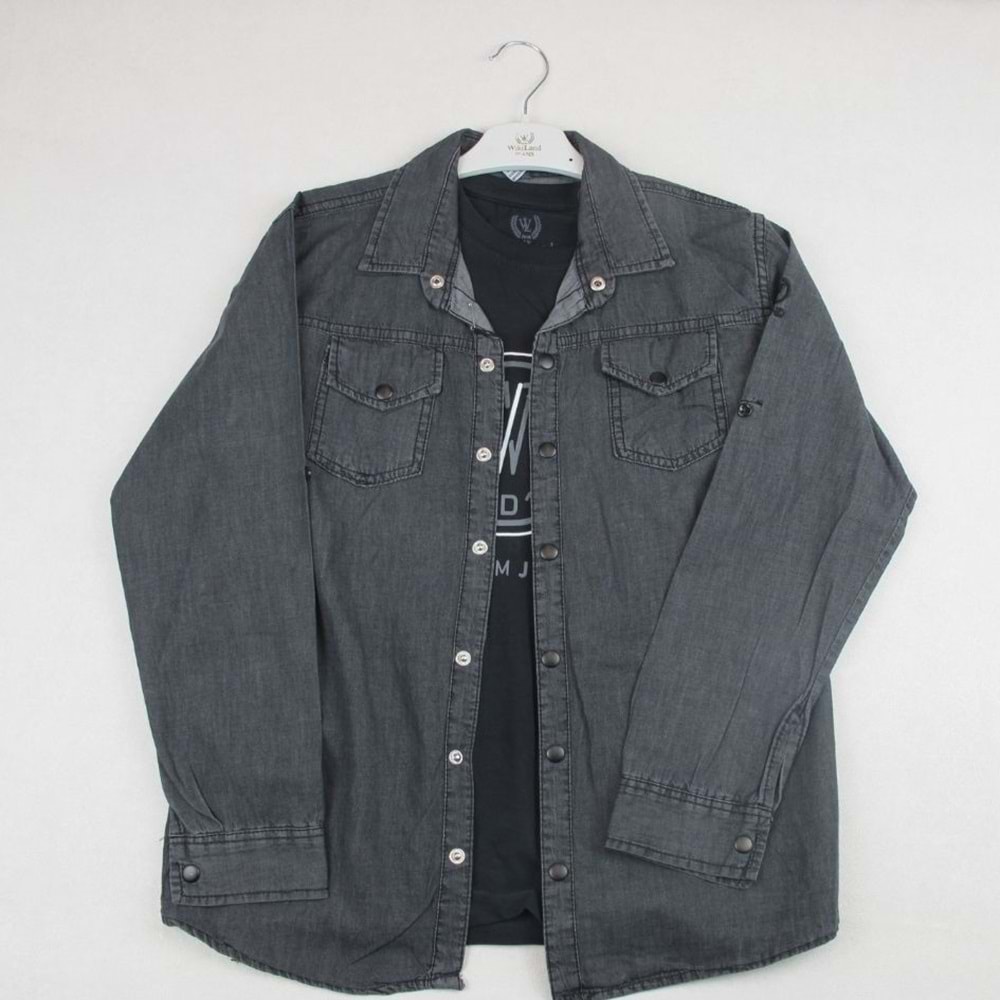 Wikilandjeans 13-17 Yaş 1989 2li Kot Gömlek 118168412