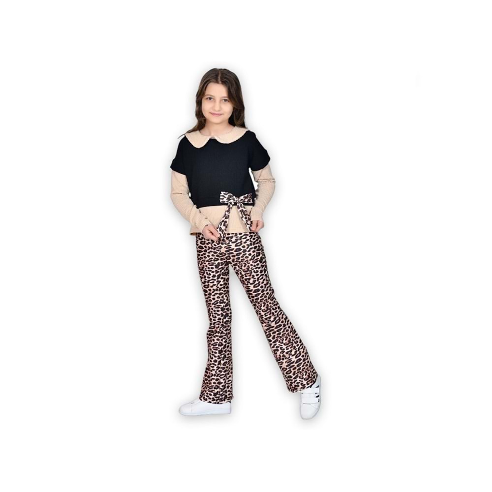 Leopar Desenli 4-12 Yaş Kız Takım-101332672255