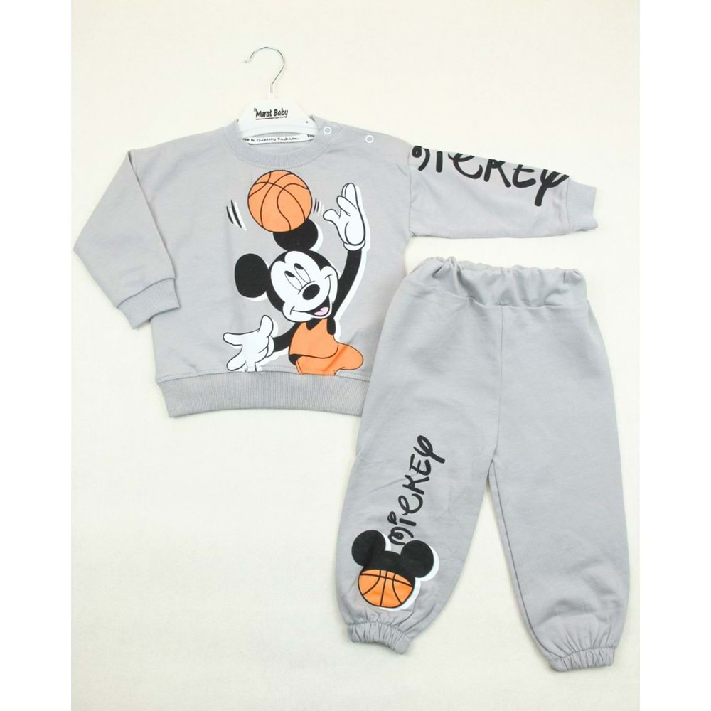 Murat Baby Basket Toplu İkili Takım 9214137 - GRİ
