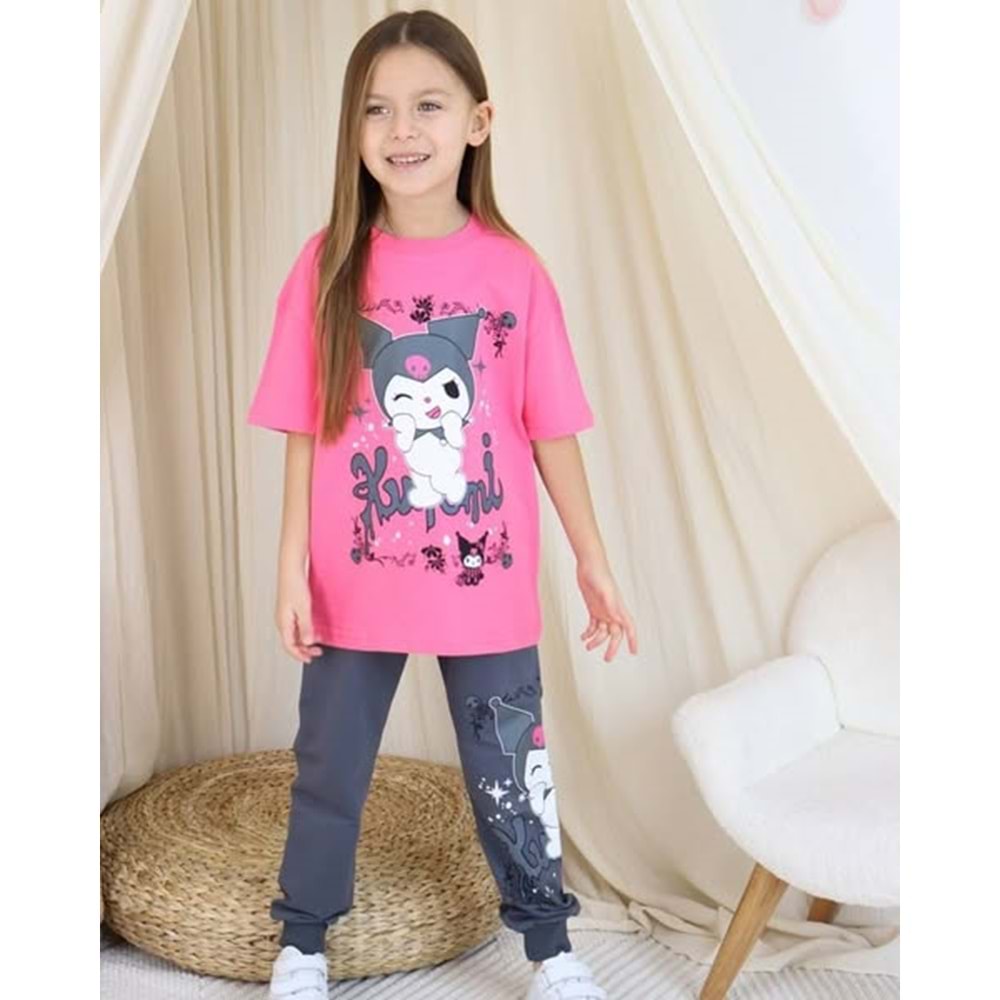 Kuromi 2-10 Yaş Kız İkili Takım-23385245 - PEMBE