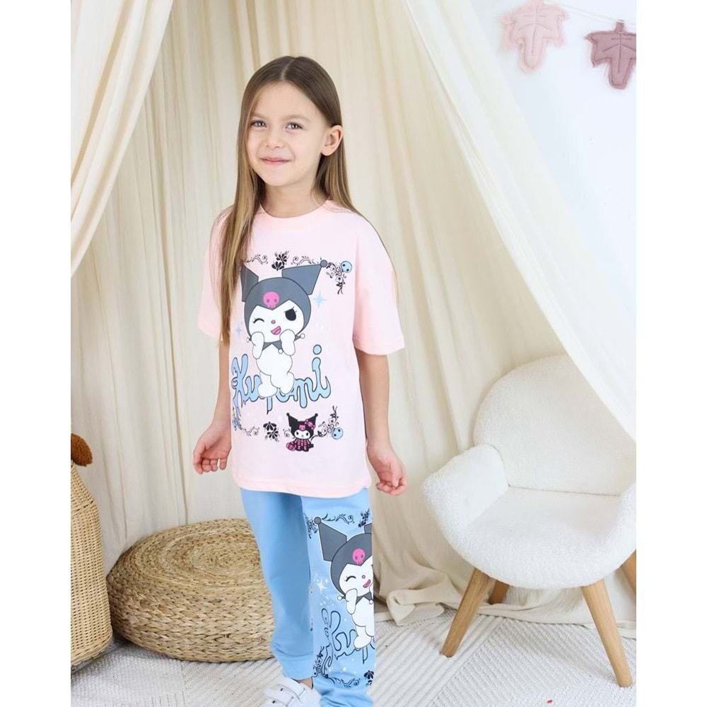 Kuromi 2-10 Yaş Kız İkili Takım-23385245 - PUDRA