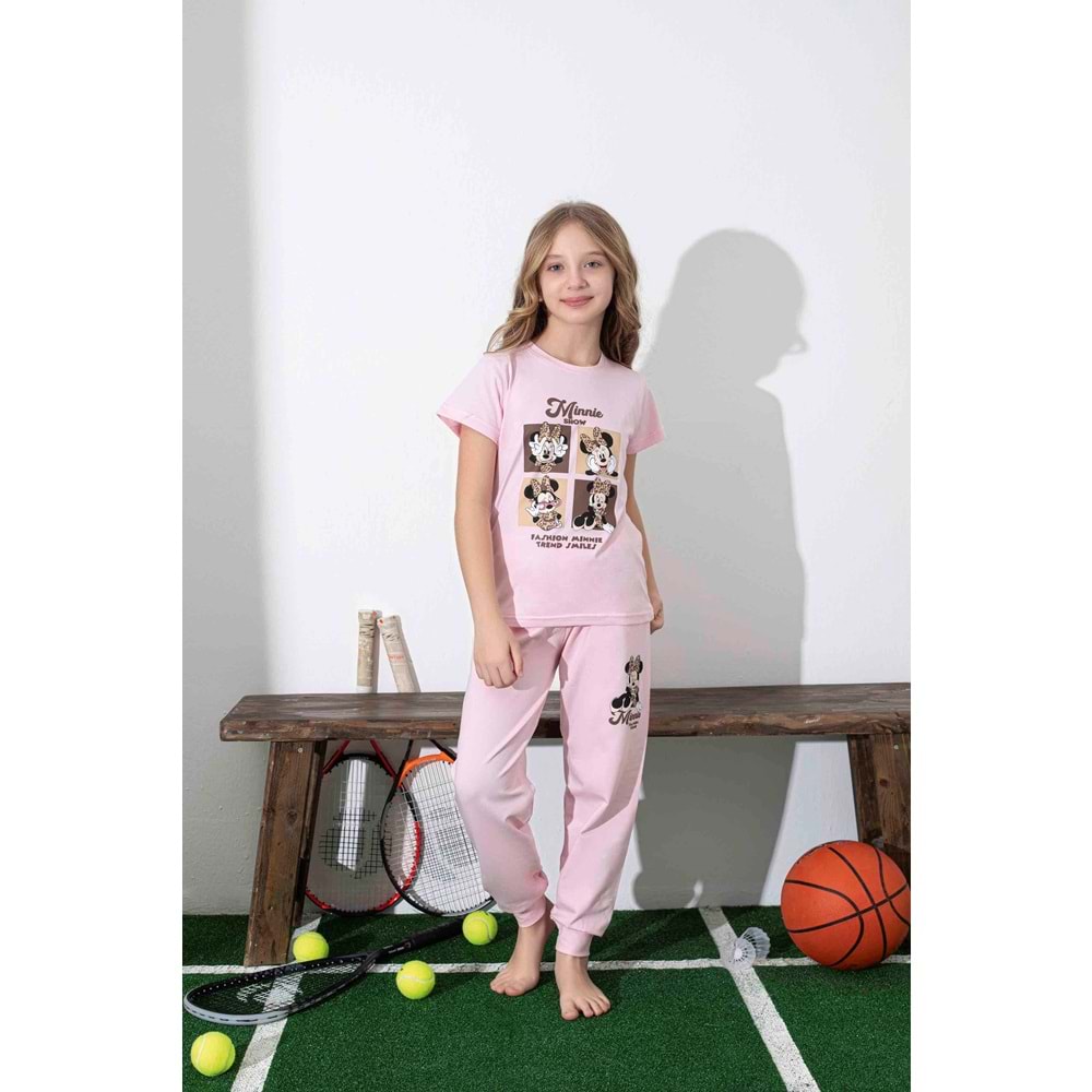 Tarık 2-6 Yaş Kız Çocuk Pijama Takımı 3007185 - PEMBE