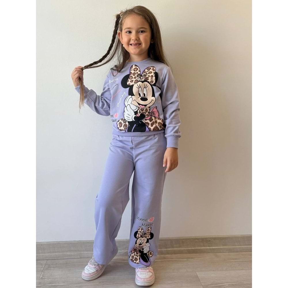 3-10 Yaş Minnie Kız Eşofman Takım- 8175245 - MOR
