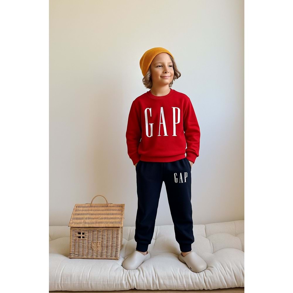 3-10 Yaş Gap Erkek Eşofman Takım- 4051230 - KIRMIZI