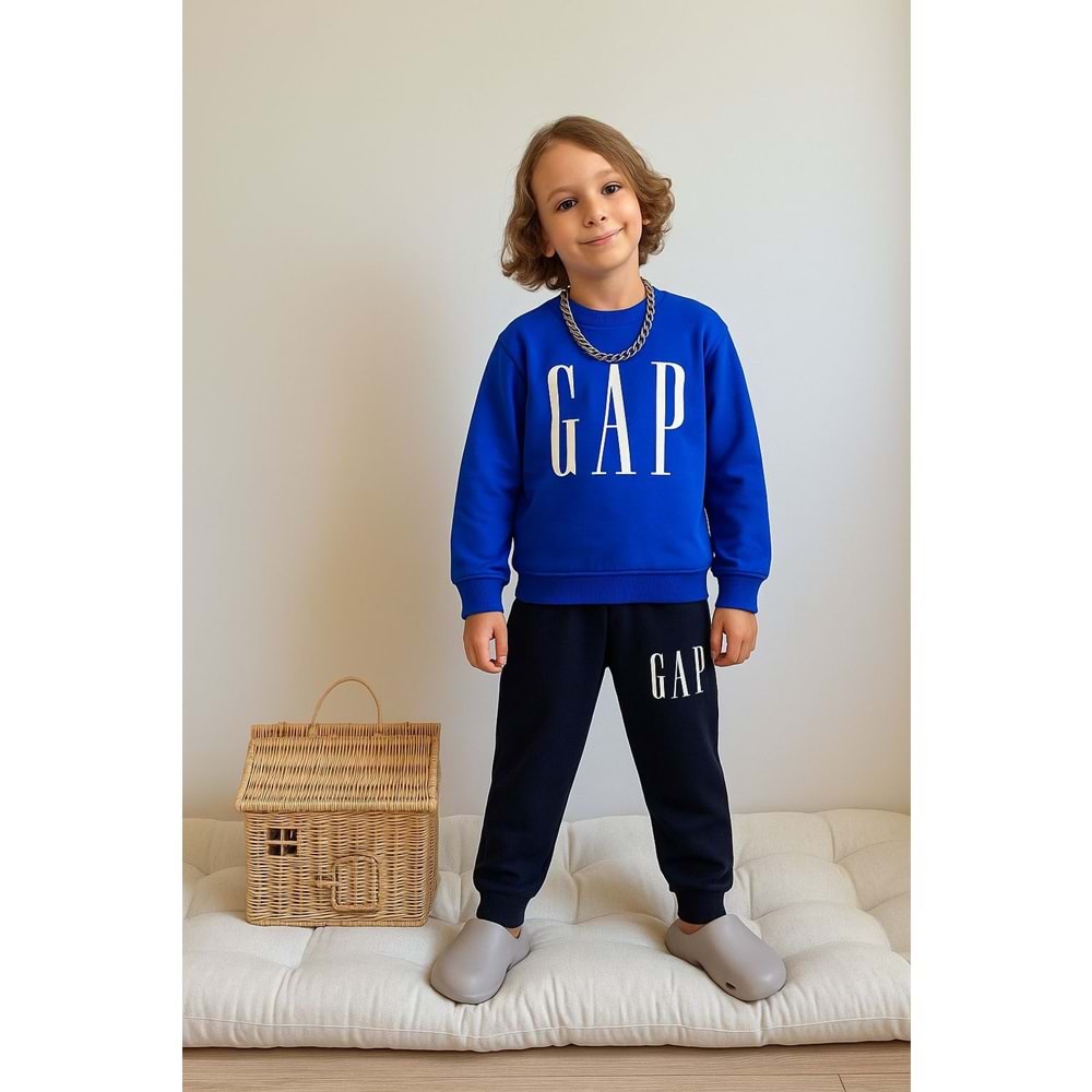 3-10 Yaş Gap Erkek Eşofman Takım- 4051230 - SAKS MAVİSİ