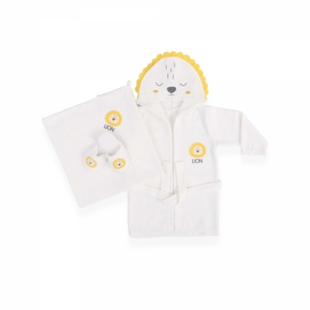 Bebitof Aslanlı Bornoz Seti-30024485