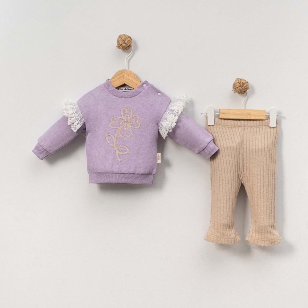 Çakar 6-18 Aylık Süzine Gül 2 Li Takım-8013150 - LİLA