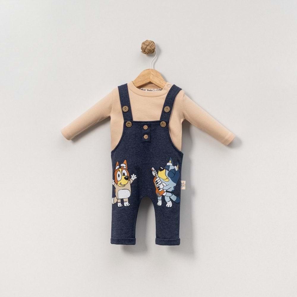 Çakar Bebe 3-12 Aylık Bluekey Erkek Slopet Tulum-7020160 - LACİVERT