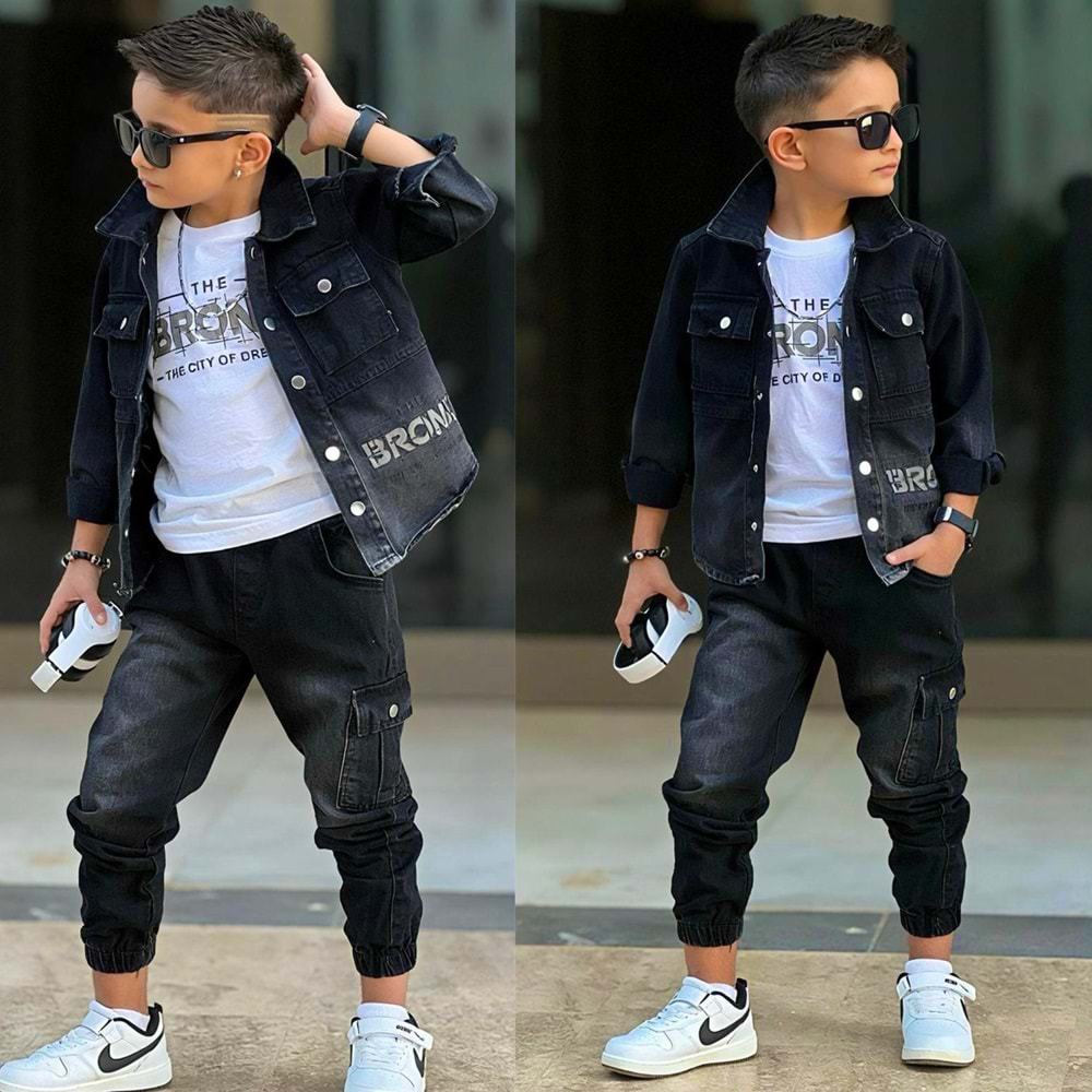 Bronx Erkek Kot Üçlü Takım 3-10 Yaş-251471050 - SİYAH