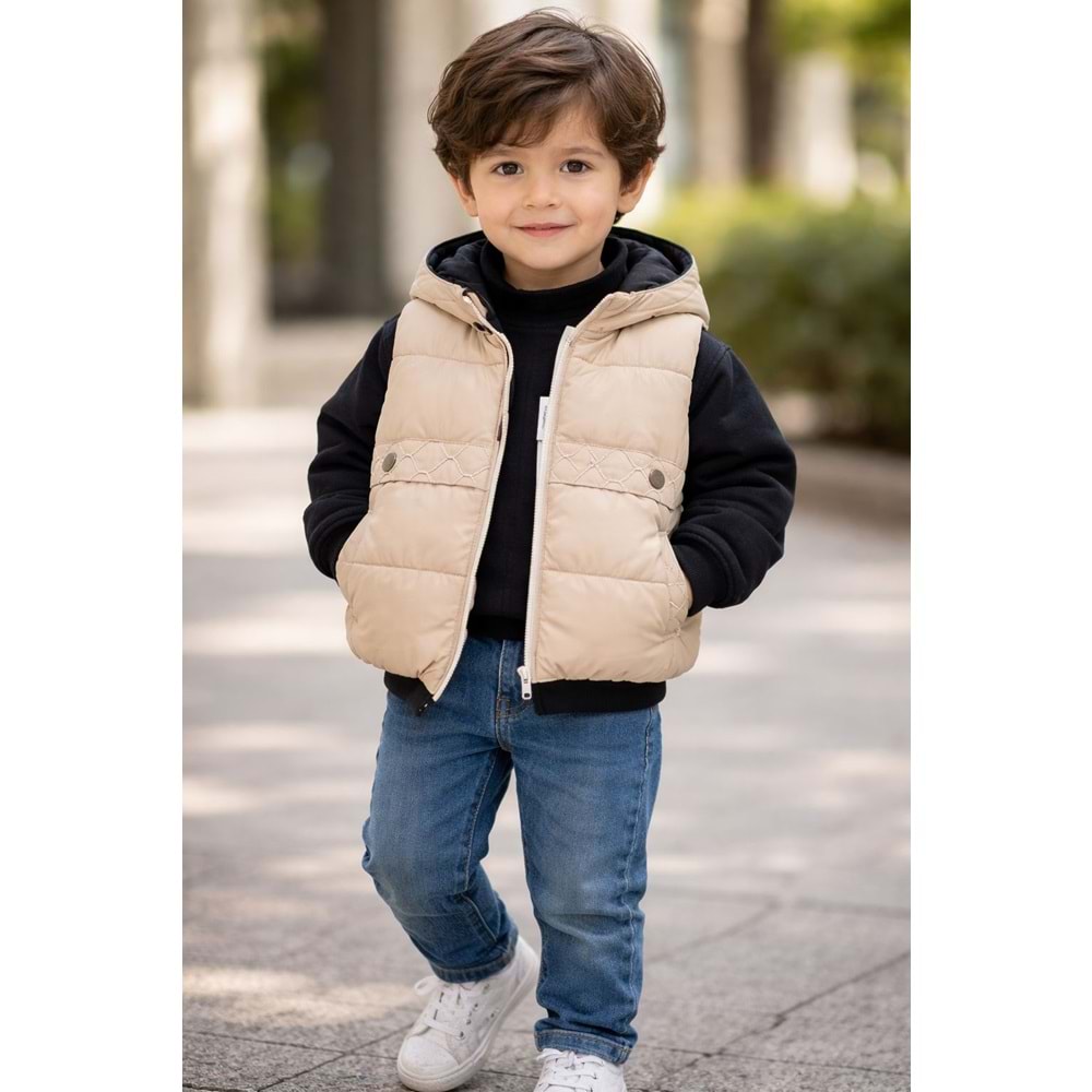 Hippıl Erkek Kot Pantolonlu 3 Lü Takım 1-4 Yaş -7066743 - BEJ