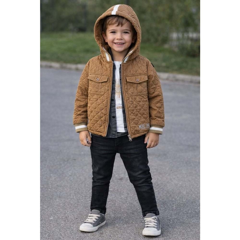 Yavrucak Kapitone Ceketli Takım 9-12 Yaş-4814891 - KAHVERENGİ