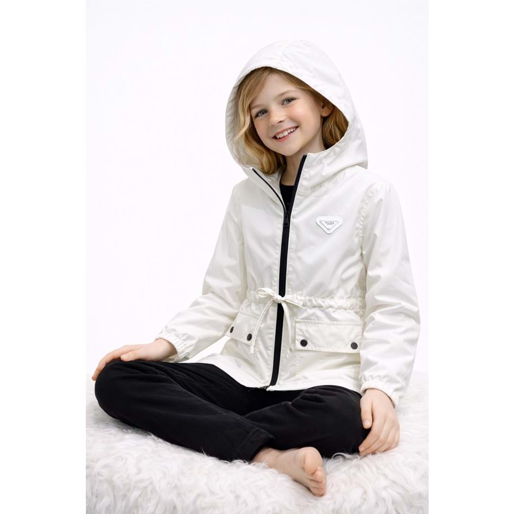 Mikro Kız Yağmurluk 6-14 Yaş-5057400 - KREM