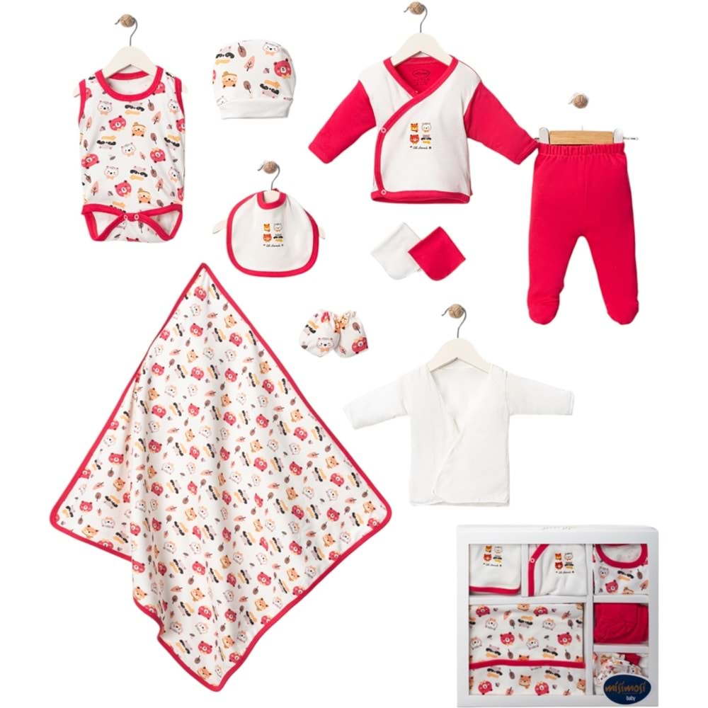 Misimosi Tatlı Hayvanlar 10 Lu Kız Hastane Çıkışı 0-3 Aylık-436791404 - PEMBE