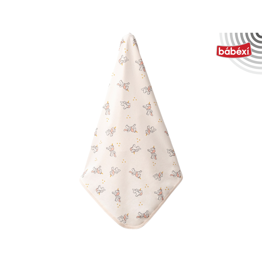 Bubbless Organik Bebek Battaniyesi Unicorn Desenli 392873208 - BEJ