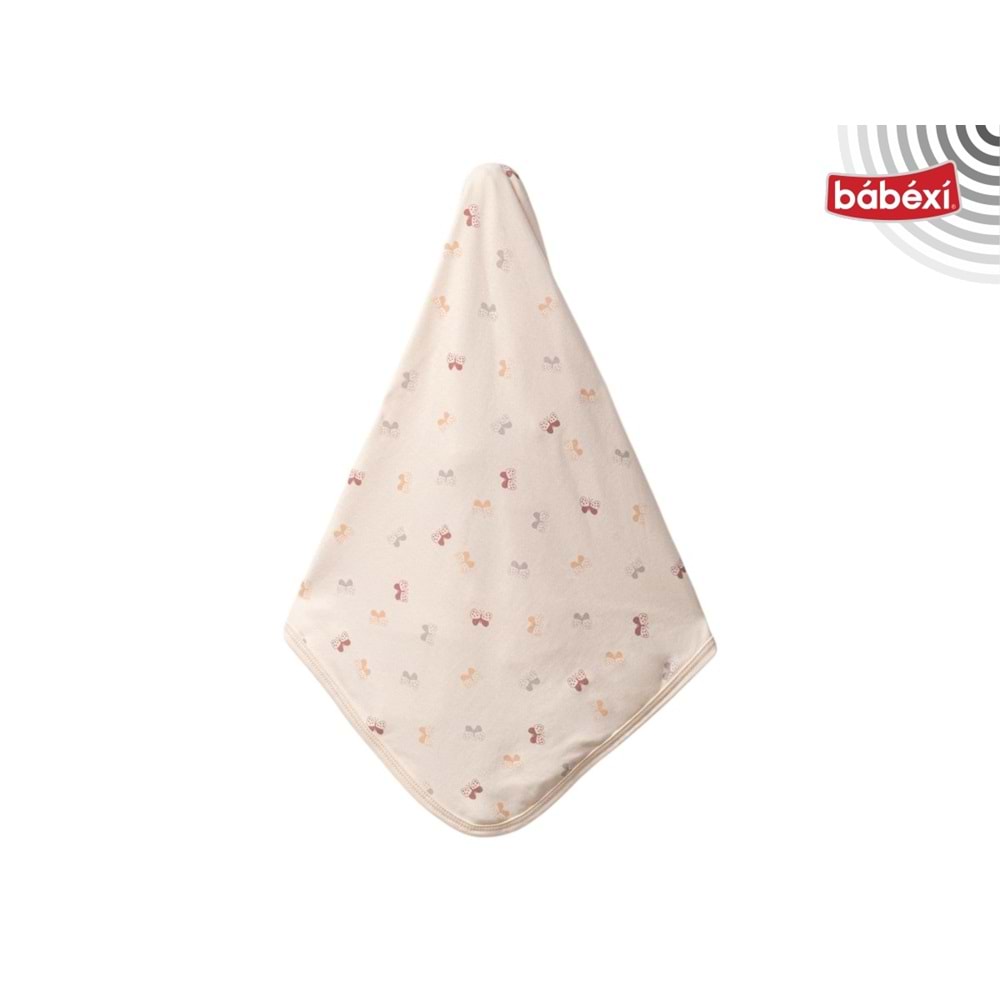 Bubbless Organik Bebek Battaniyesi Kelebek Desenli 413479208 - BEJ