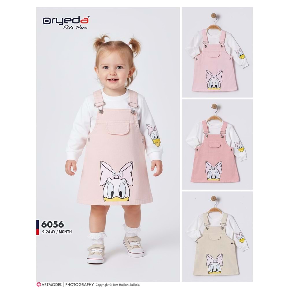 Oryeda Baskılı Badili Renkli Jile 9-24 Aylık -441258328 - PEMBE