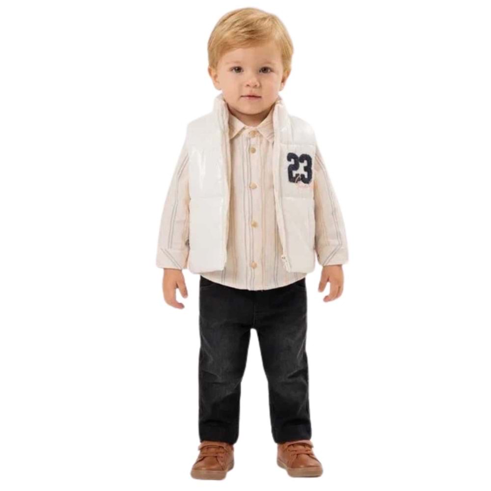 Hippıl Süzine 23 Nakışlı Erkek 3 Lü Takım 6-18 Aylık -542739725 - EKRU