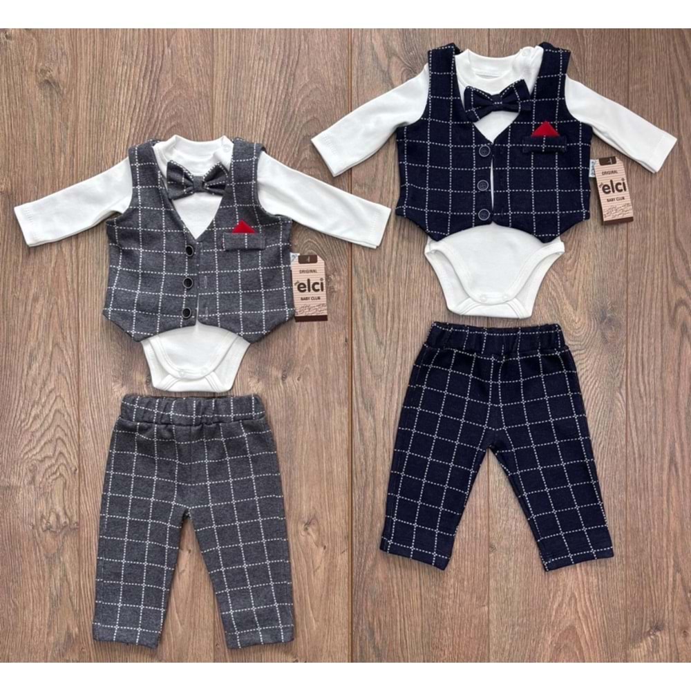 Mc. Elci Erkek Yelekli Takım 6-18 Aylık -3302285 - FÜME
