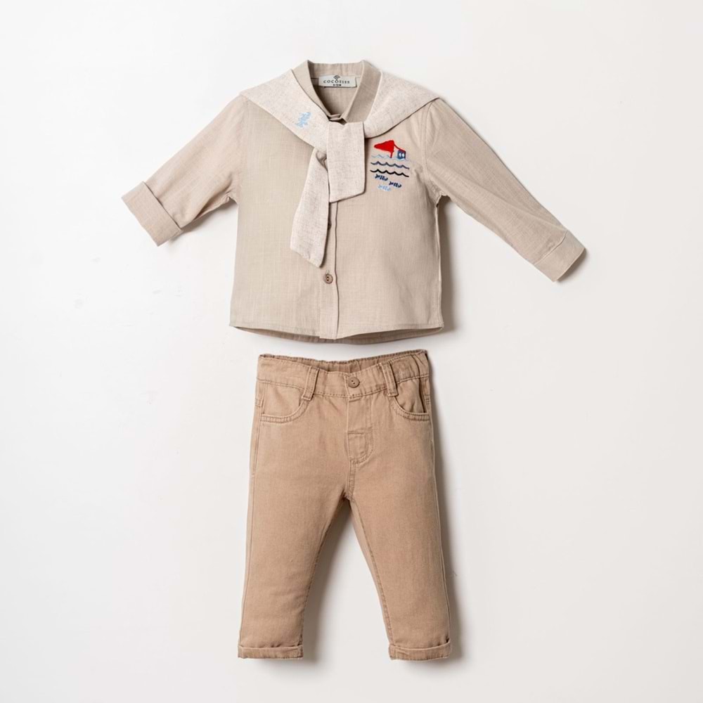 Cocosis Fısh Dream Gömlekli 3 Lü Takım 6-18 Aylık -2607531 - KAHVERENGİ