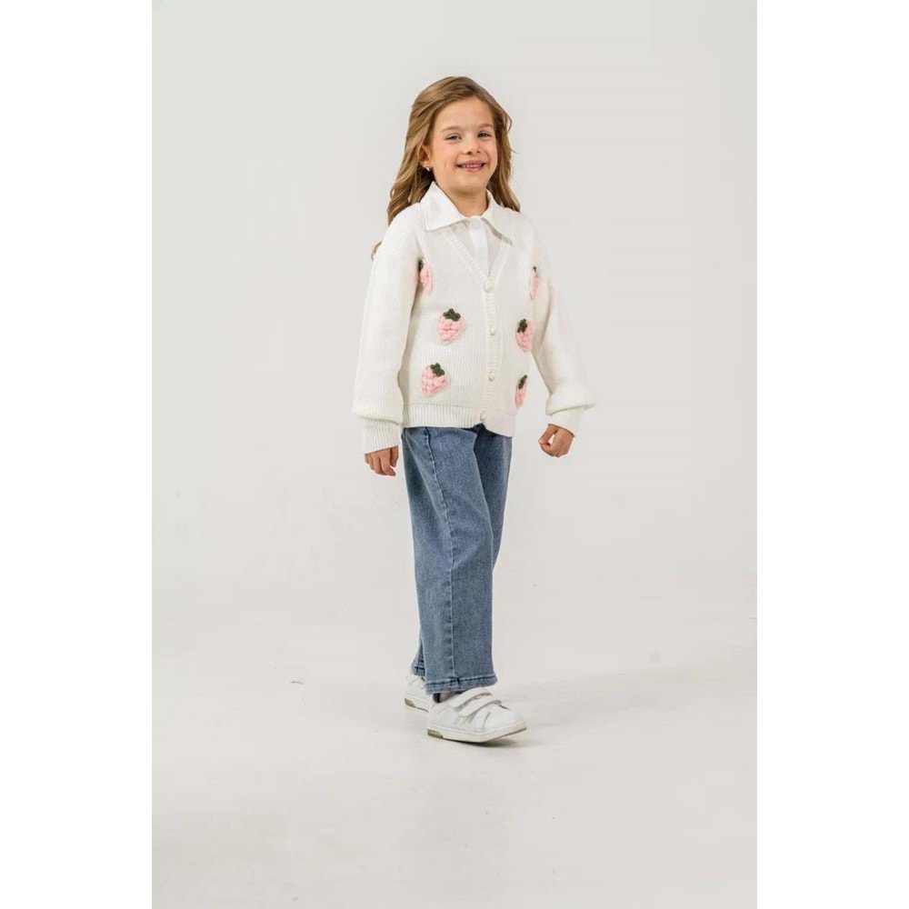 Miss Melinda Kids Çilek İşlemeli Kız 3 Lü Takım 3-6 Yaş -338830 - PEMBE
