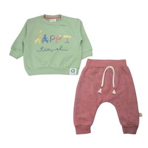 Miniworld Happy Love Erkek TakımYeşil 25200- 18444 - 9-12 AY