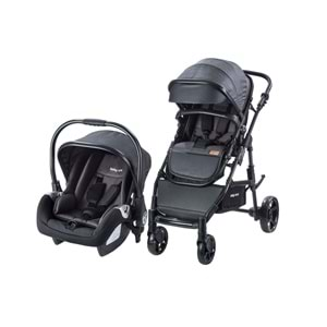 Baby care BC-340 BORA Travel Sistem Bebek Arabası Siyah (BC-340-S)