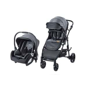 Baby care BC-340 BORA Travel Sistem Bebek Arabası Gri (BC-340-D)