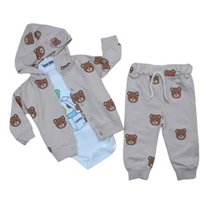 Murat Baby Ayı Kafa Badili 3 lü Takım Kahve 2150-8963 - 3-6 AY
