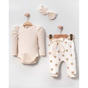 Cayzen Karpuz Kol Bandanalı 3lü Takım 4023238 - KREM