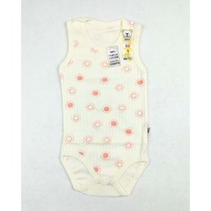 Babytoo 1-3 Yaş Bebek Çıtçıtlı Badi Güneş 7297046 - NAR ÇİÇEĞİ