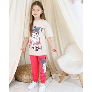 Kuromi 2-10 Yaş Kız İkili Takım-23385245 - KREM