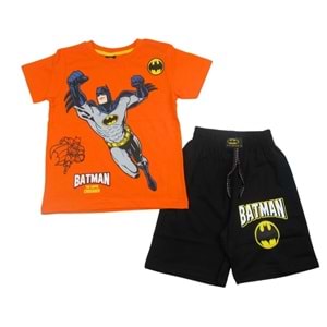 Batman Erkek 3-12 Yaş Şortlu Takım-12127150 - TURUNCU