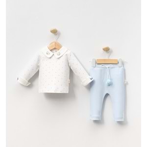 Cayzen 3-12 Ay Erkek Puanlı İkili Takım-6002230 - MAVİ