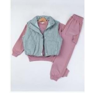 Yavrucak Forgiven Yelekli 9-12 Yaş Kız 3lü Takım-7053648 - YEŞİL