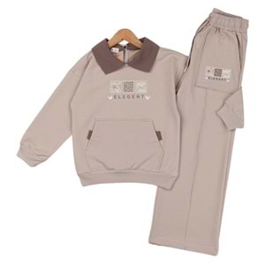 Yavrucak Elegent 9-12 Yaş Kız 2li Takım-7063347 - AÇIK KAHVE