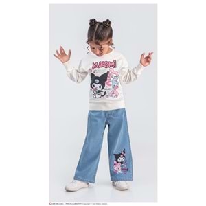 3-10 Yaş Kuromi Kız İkili Takım- 8223370 - BEYAZ