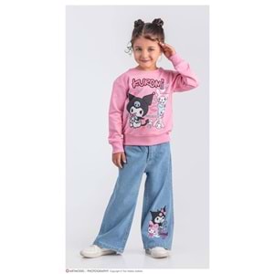 3-10 Yaş Kuromi Kız İkili Takım- 8223370 - PEMBE
