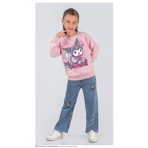3-10 Yaş Kuromi Kız İkili Takım- 8224370 - AÇIK PEMBE