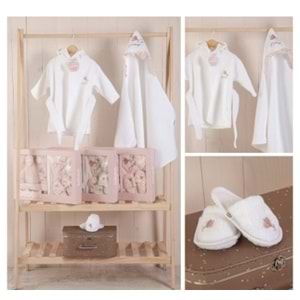 Bebessi Bebek 3lü Bornoz Seti-3994540 - KREM
