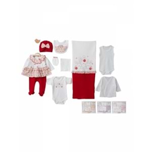 Zıpır 10 Parça Hastane Çıkışı Fırfırlı 566560 - TURUNCU