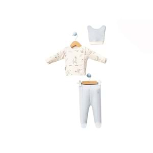 Babycan 9350 Dijital Maymun Üçlü Yenidoğan Takım - AÇIK MAVİ