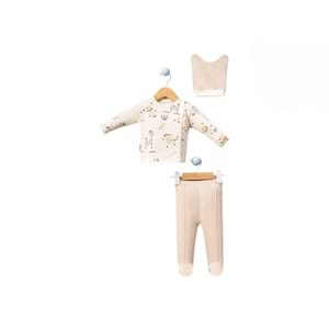 Babycan 9350 Dijital Maymun Üçlü Yenidoğan Takım - BEJ