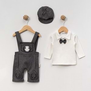 Çakar Bebe 3-12 Aylık Balık Sırtı Jakarlı Slopet-7016200 - SİYAH