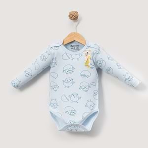 Babytoo 1-3 Yaş Bebek Uzun Kollu Çıtçıtlı Badi Yeni Civciv-70831160 - MAVİ