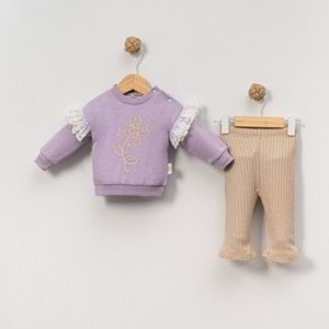 Çakar 6-18 Aylık Süzine Gül 2 Li Takım-8013150 - LİLA