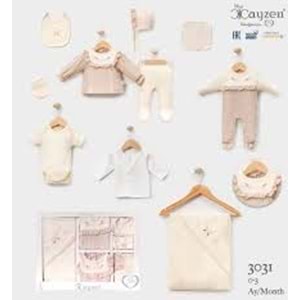 Cayzen Müslin Nakışlı Kız 10 Parça Hastane Çıkışı-3031875 - KAHVERENGİ