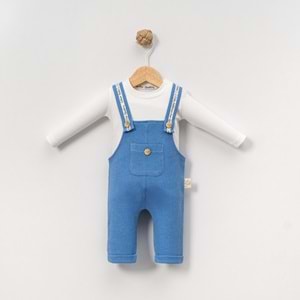Çakar Bebe 6-18 Aylık Erkek Slopet Tulum-7026173 - MAVİ